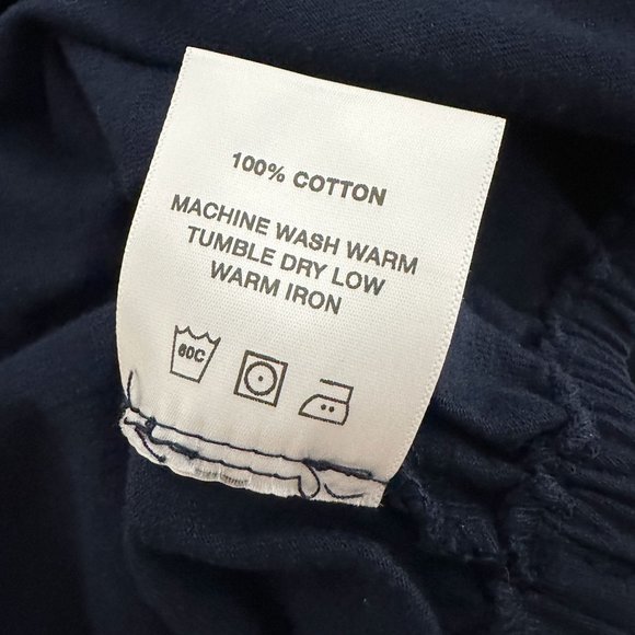 TOIT VOLANT Ruched Crop Tank Top in Navy Size XS - Picture 6 of 6